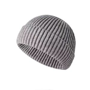 Short Cuff Knitted Beanie Hat 1